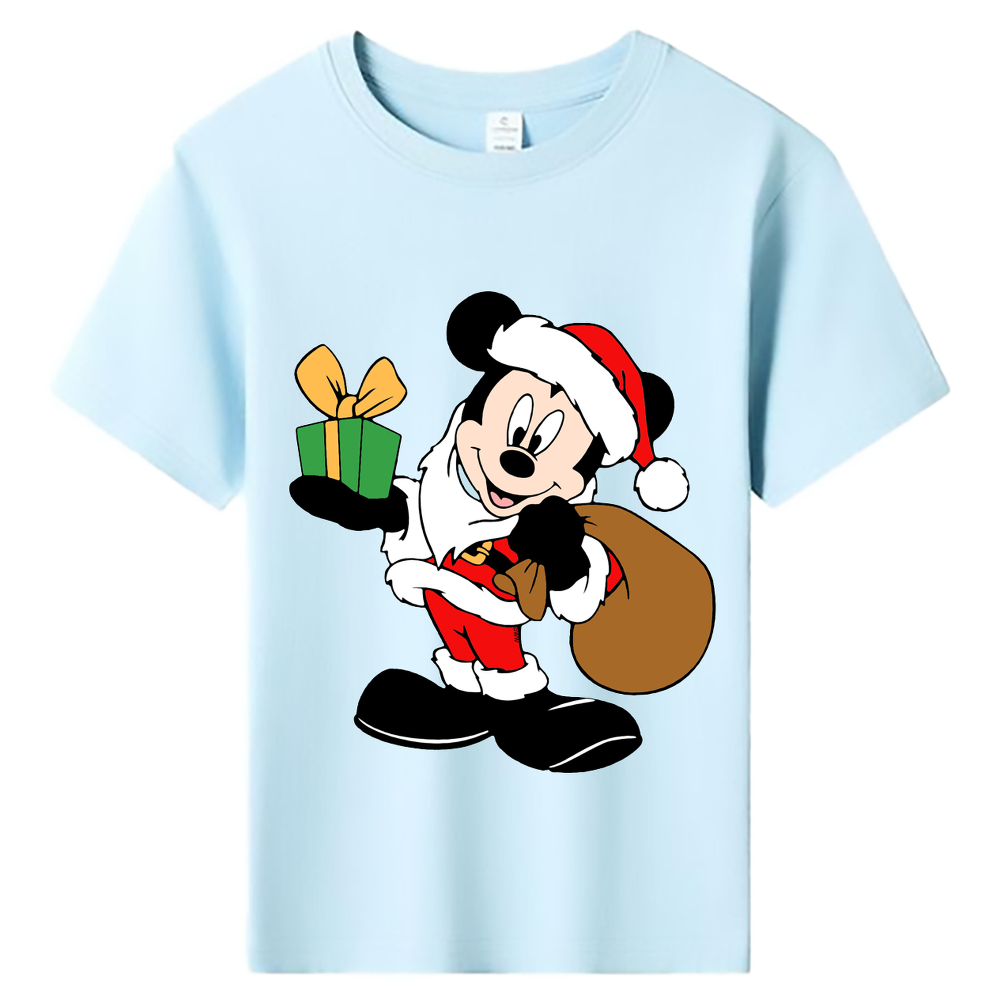 ミッキーマウス Mickey Mouse 綿100％キッズTシャツ（フロントプリント）